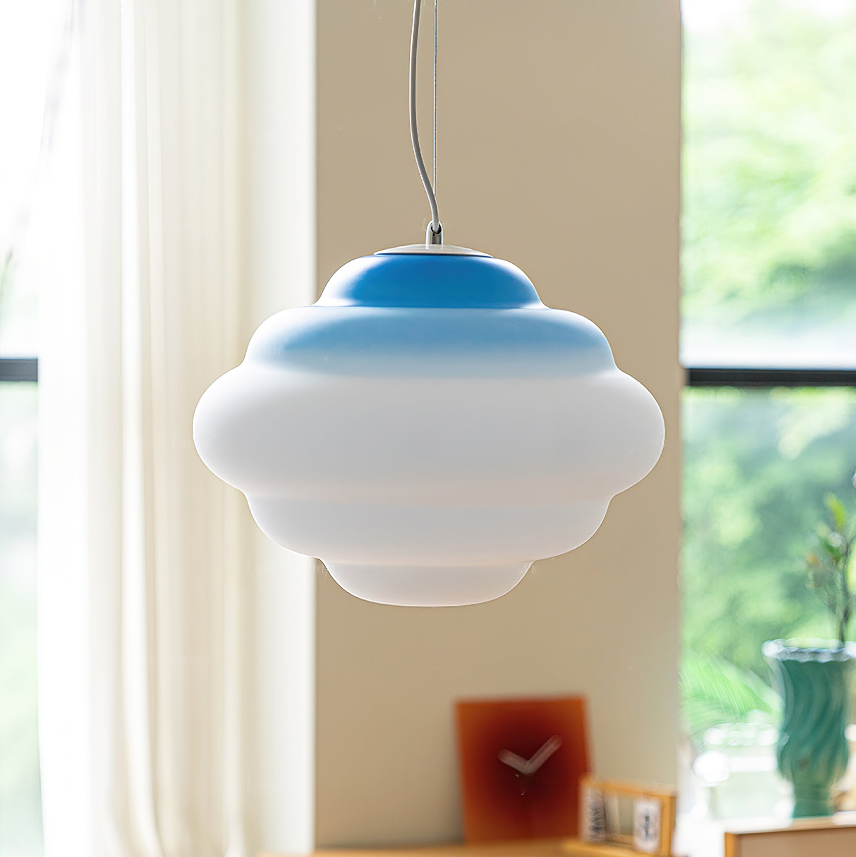 Pendant Light Frosted Glass Gradient - TYRUSX | Serene Lighting