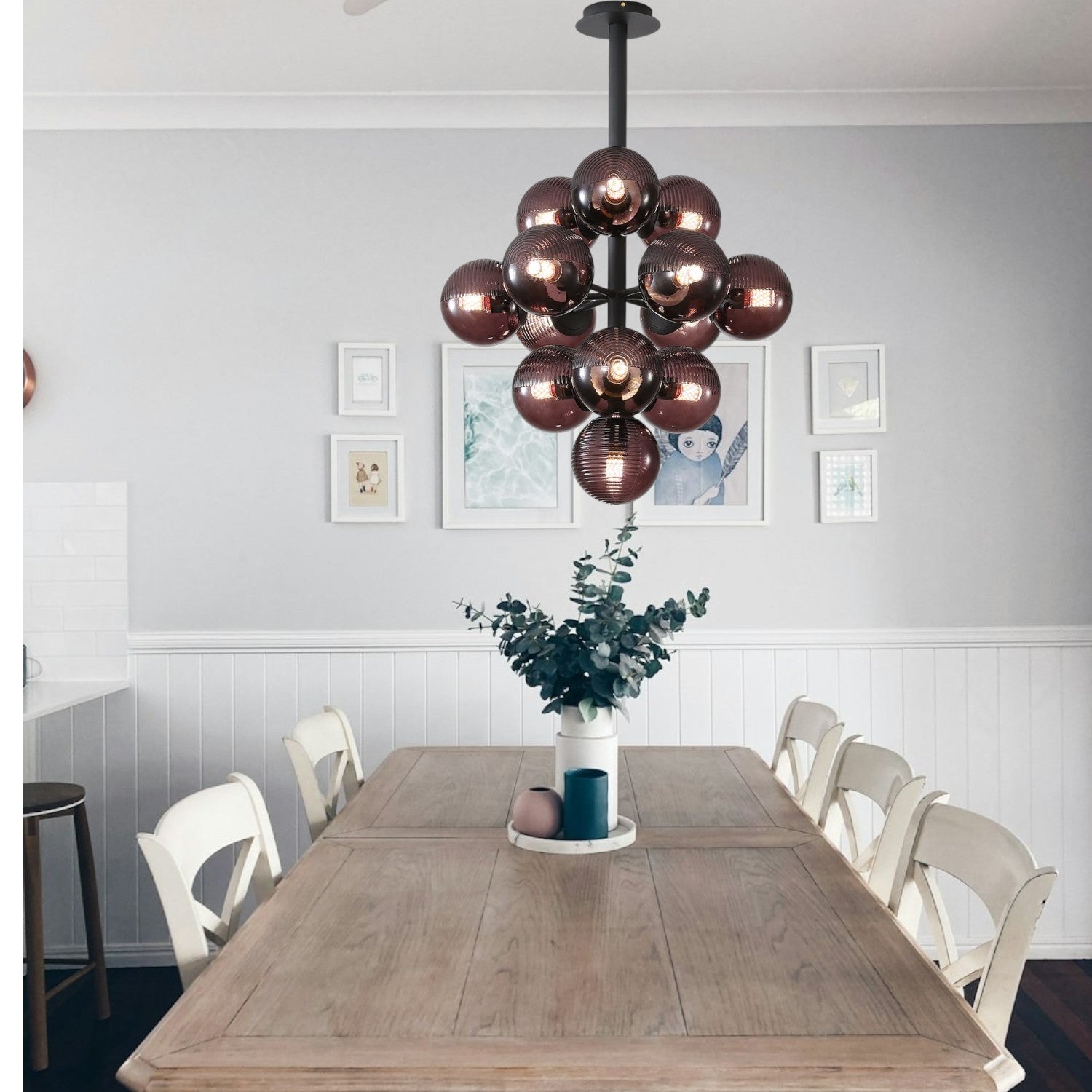Pendant Light Black Iron Glass - UNITAS | Captivating Light
