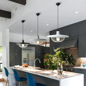 Pendant Light Wood Grain Black - ZYLOXA | Nordic Style
