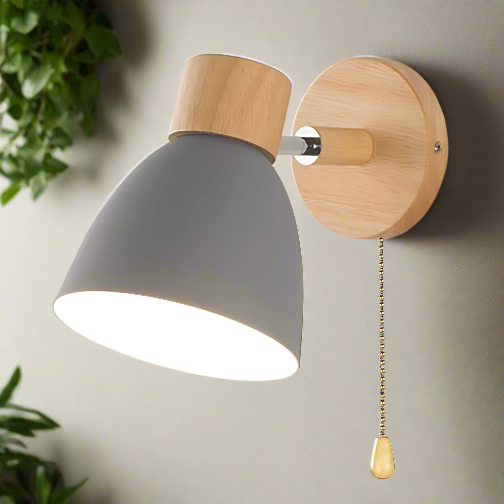 Wall Light Wood Metal - HALOIS | Ambient Lighting