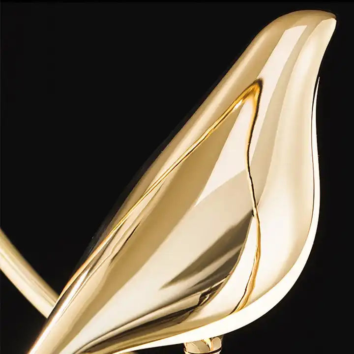 Pendant Light Golden Bird Black Oval - TEKRIX | Elegant