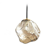 Pendant Light Copper Glass - ZEKRON | Artistic Lighting