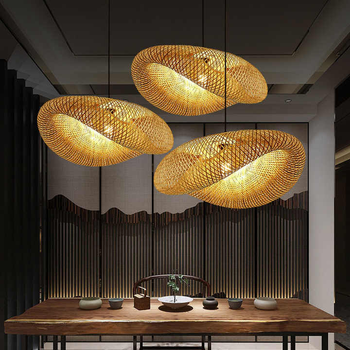 Pendant Light Bamboo Rattan - MEGEXA | Warm Ambiance