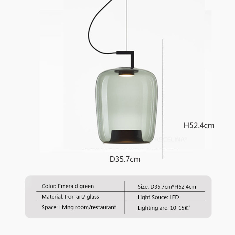 Pendant Light LED Glass - TRIGON | Nordic Elegance