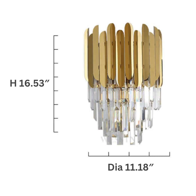 Wall Lamp Steel Glass - ELYSIA | Elegant Lighting