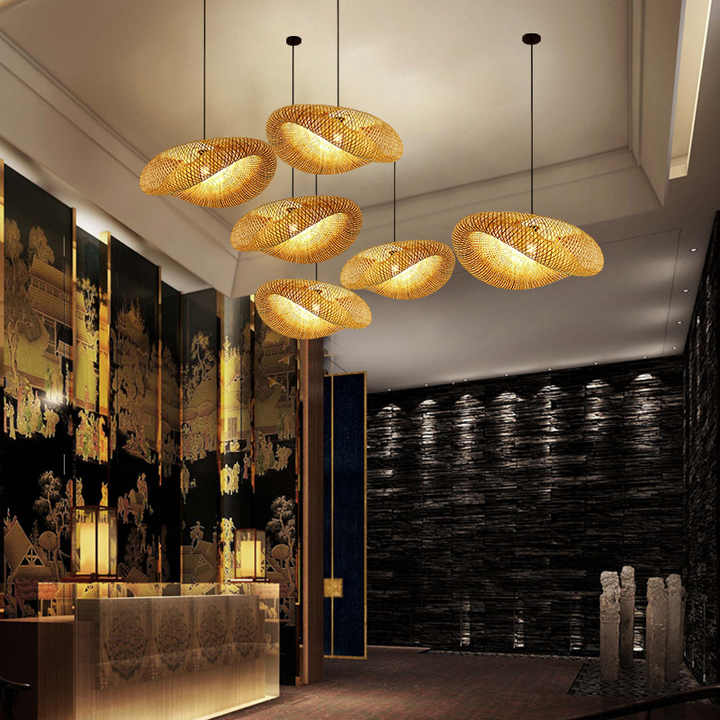 Pendant Light Bamboo Rattan - MEGEXA | Warm Ambiance