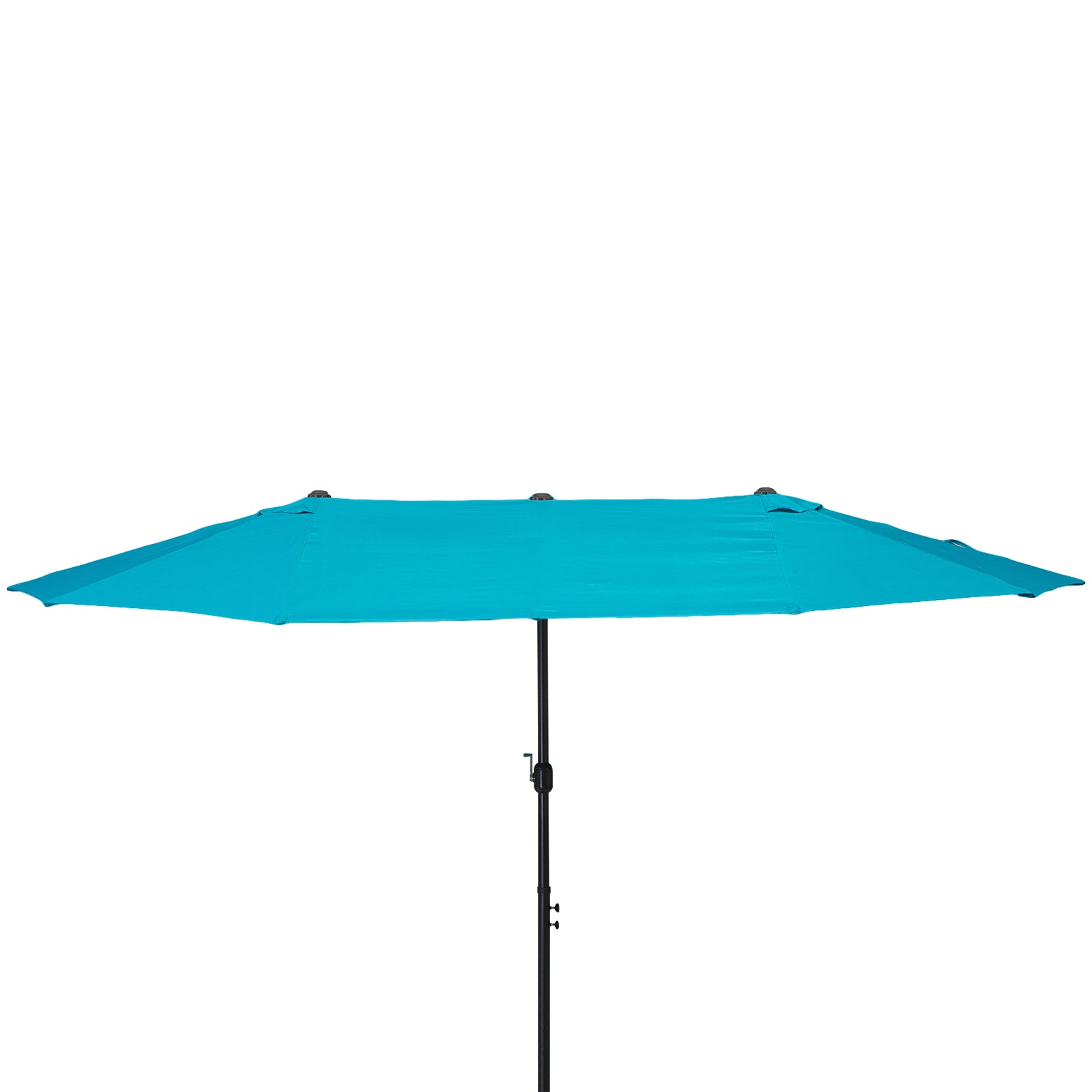 Double Garden Parasol 4.6m Outdoor Patio Sun Umbrella, Sky Blue