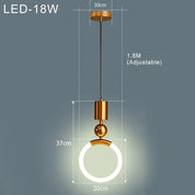 Pendant Light LED Metal - SYLVEX | Elegant Lighting