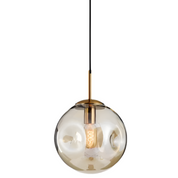 Pendant Light Smoky Gray Glass - OHMEXA | Warm Ambiance