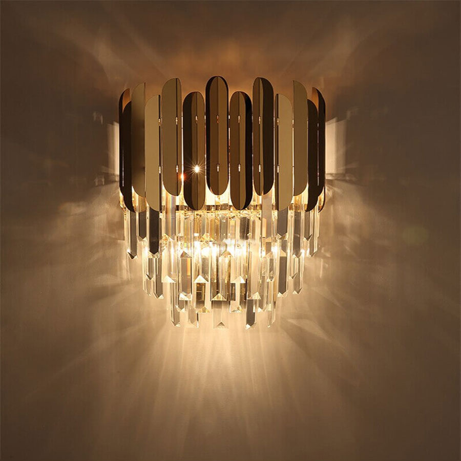 Wall Lamp Steel Glass - ELYSIA | Elegant Lighting