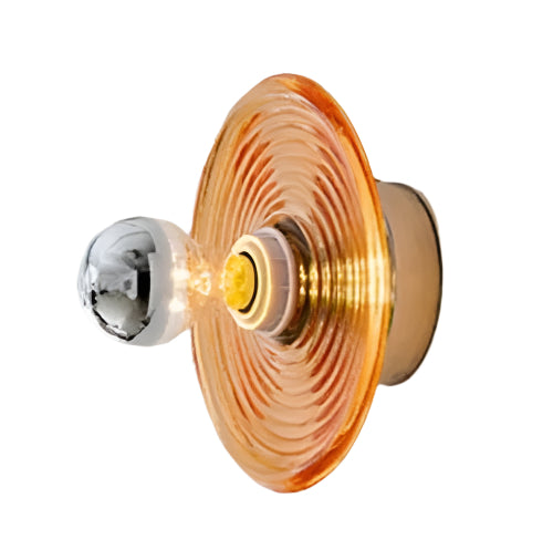 Wall Light Wavy Glass Iron - AERIUS | Ambient Luxury