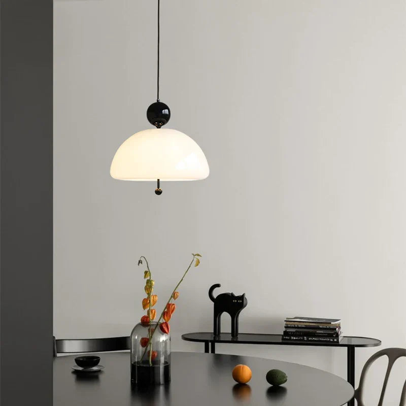 Pendant Light Glass White - VORTEX | Historical Elegance