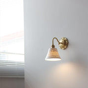 Wall Light Brass Ceramic - NEXIL | Elegant Lighting