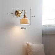 Wall Light Brass Ceramic - NEXIL | Elegant Lighting