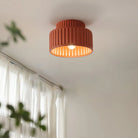 Modern orange ceiling lamp in bedroom