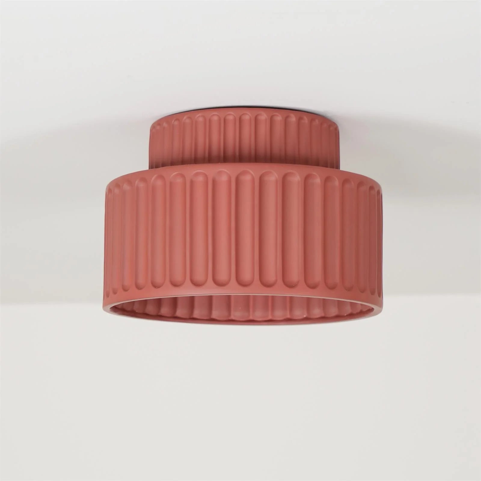 Hailie Modern Beige White Orange Green Ceiling Lamp Bedroom  Dining Room