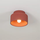 Hailie Modern Beige White Orange Green Ceiling Lamp Bedroom  Dining Room