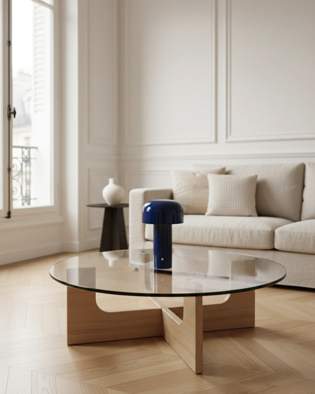 LAKO cordless designer table lamp displayed on a designer desk in a Sydney home — DecoHarmonie