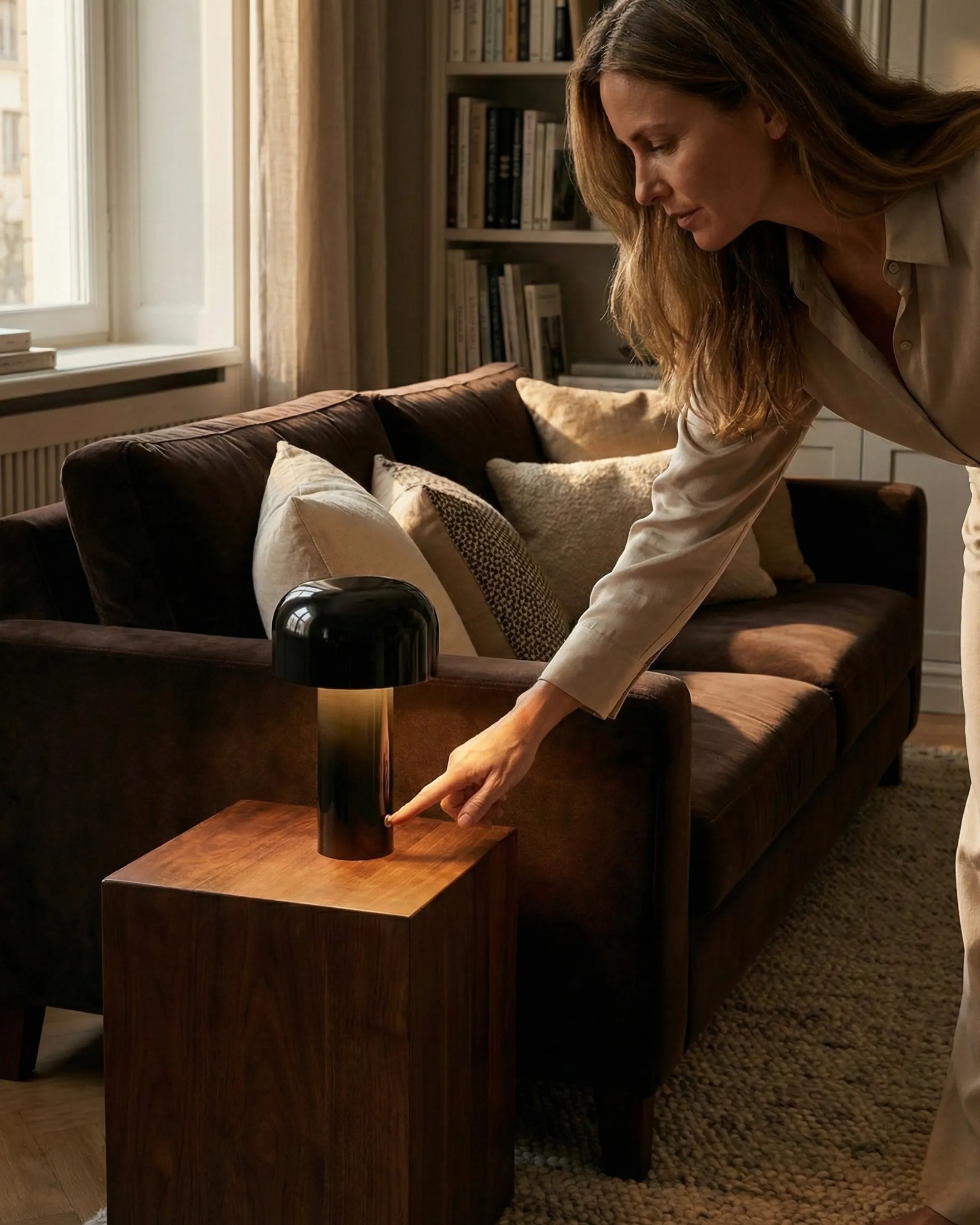 LAKO cordless designer table lamp styled in a minimalist Australian interior — DecoHarmonie