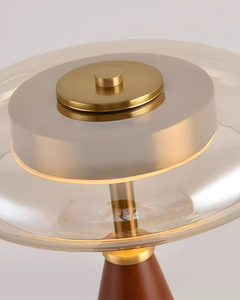 NALU designer table lamp softening the light in a contemporary lounge — DecoHarmonie