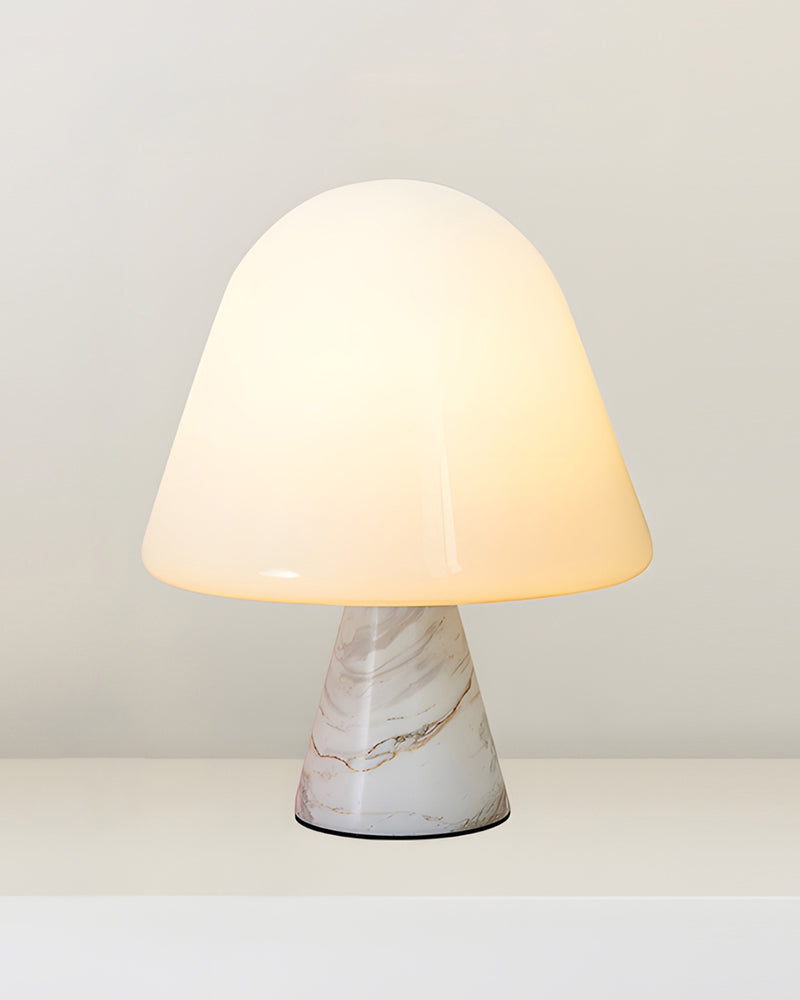 NOKA designer table lamp highlighting its sculptural silhouette in profile — DecoHarmonie