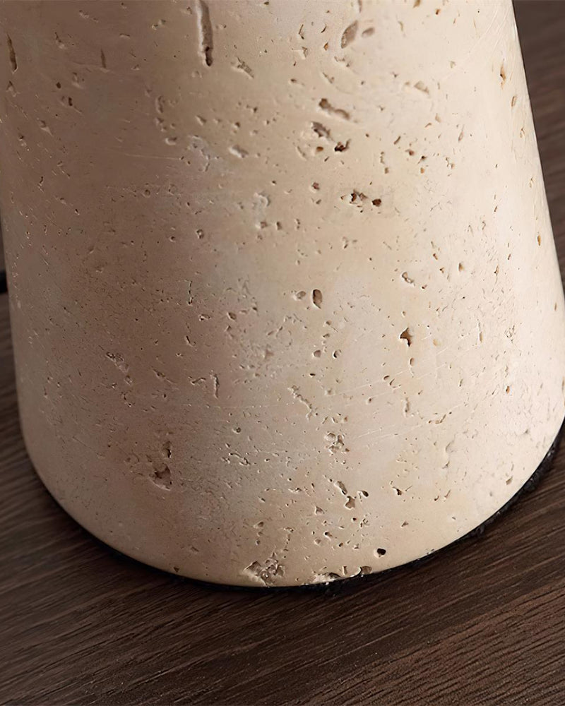 BELLO designer table lamp set against a neutral wabi-sabi backdrop — DecoHarmonie