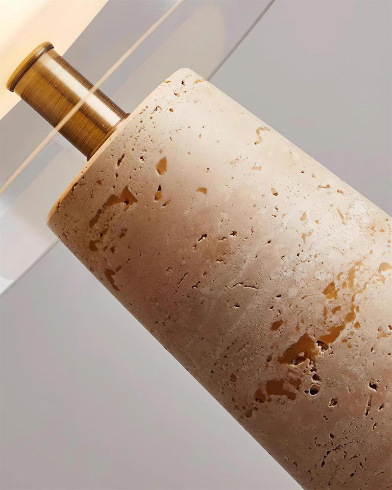 ZOA designer table lamp set against a neutral wabi-sabi backdrop — DecoHarmonie