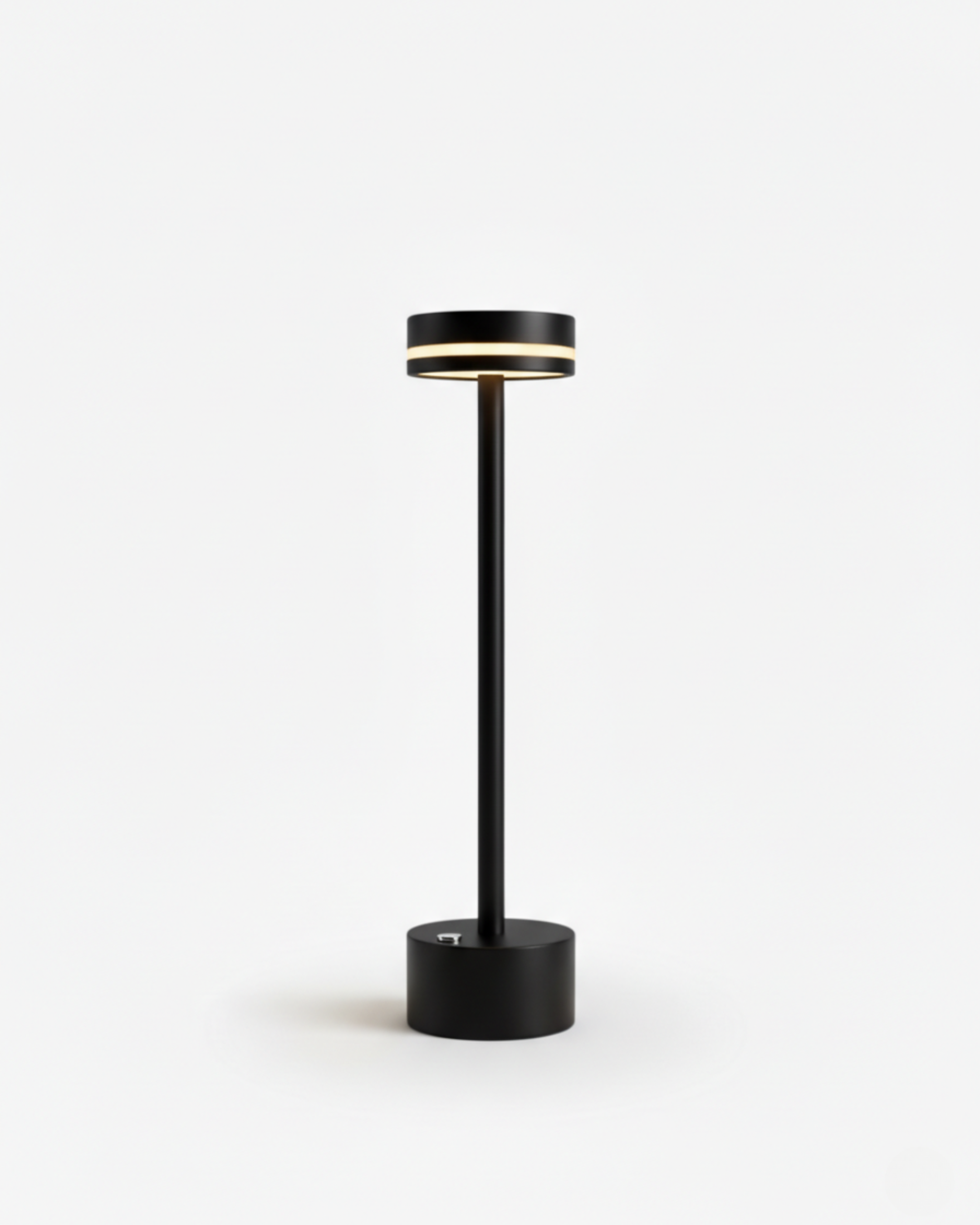LYSA cordless designer table lamp in black — wireless rechargeable lamp | DecoHarmonie Australia