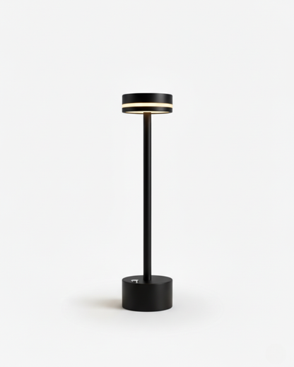 LYSA cordless designer table lamp in black — wireless rechargeable lamp | DecoHarmonie
