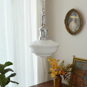 Pendant Light Glass Chrome - ZANIAH | Warm Glow