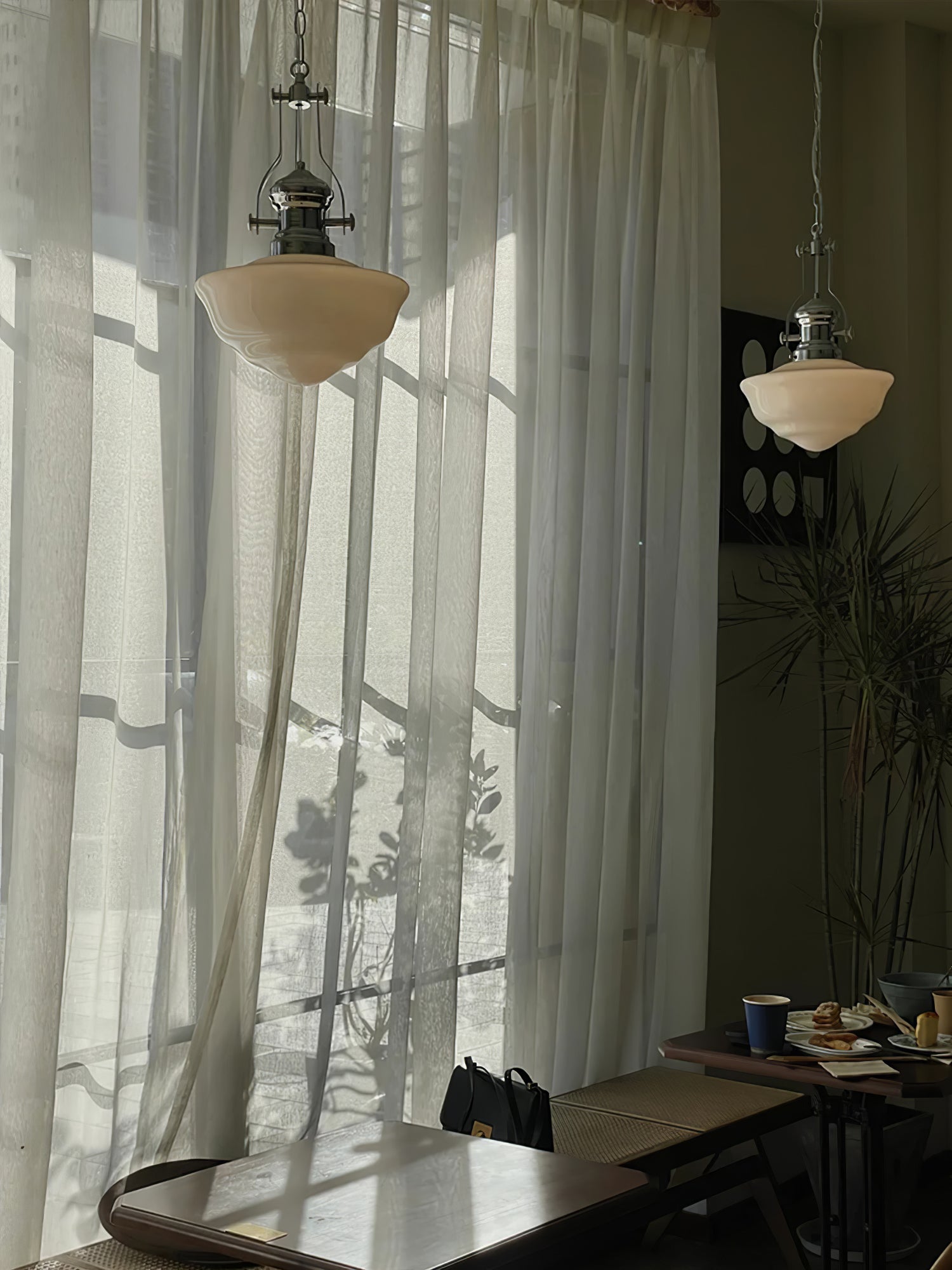 Pendant Light Glass Chrome - ZANIAH | Warm Glow