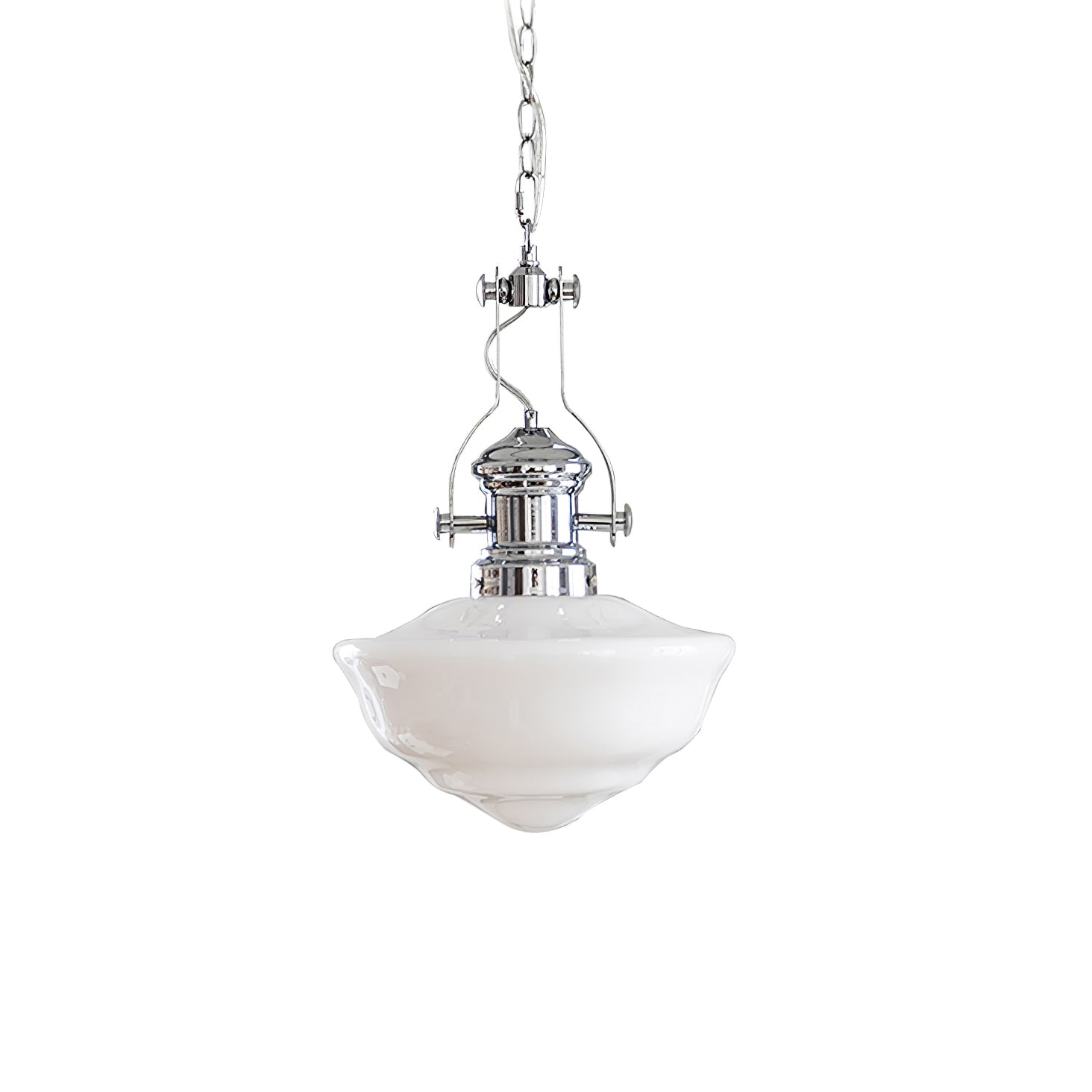 Pendant Light Glass Chrome - ZANIAH | Warm Glow