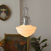 Pendant Light Glass Chrome - ZANIAH | Warm Glow