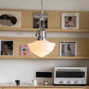 Pendant Light Glass Chrome - ZANIAH | Warm Glow