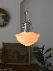 Pendant Light Glass Chrome - ZANIAH | Warm Glow