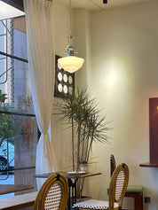 Pendant Light Glass Chrome - ZANIAH | Warm Glow