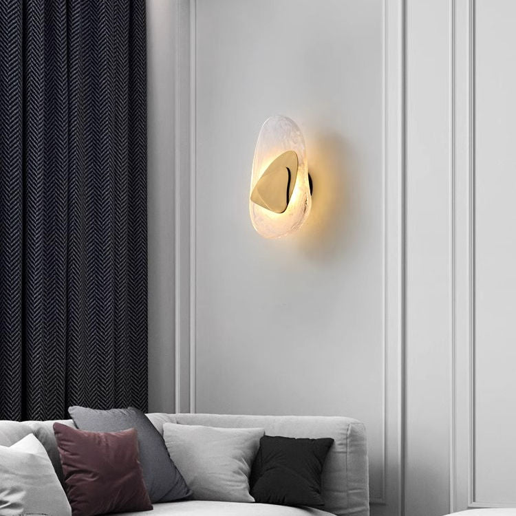 Wall Light Gold Glass - LUNARA | Elegant Lighting