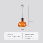 Pendant Light LED Glass - KOLOSX | Nordic Elegance