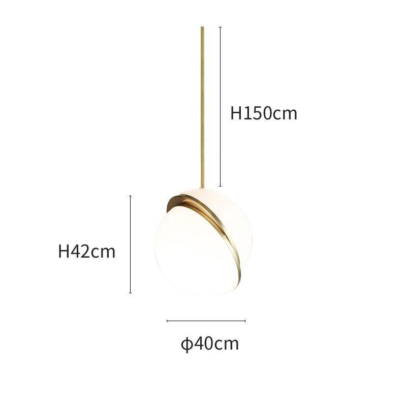 Pendant Light Crescent Brass - RADIXA | Tranquility