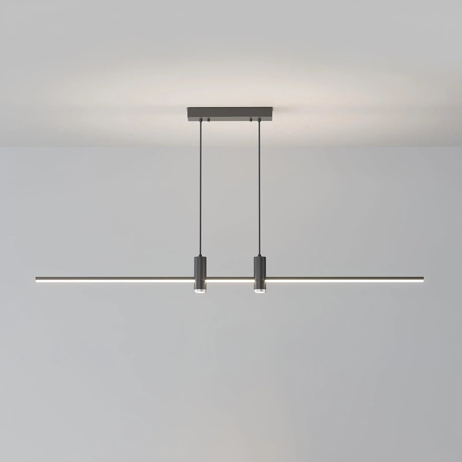Edge Modern Unusual Long Metal Pendant Light Dining Living Room