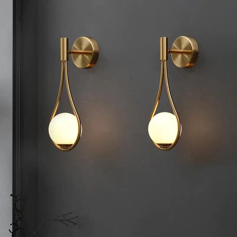 Wall Lamp Gold Black - FLORAN | Ambient Lighting