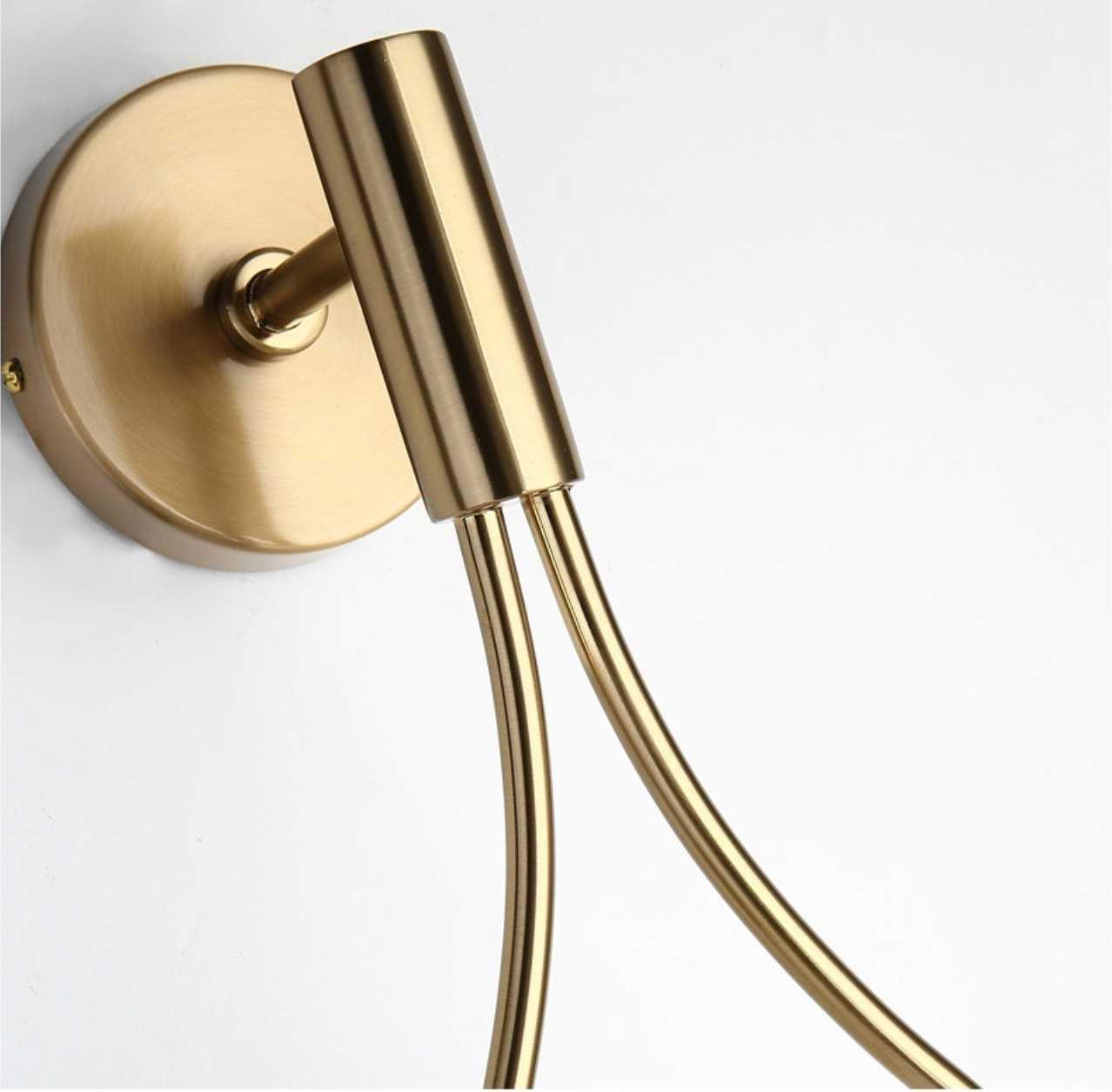 Wall Lamp Gold Black - FLORAN | Ambient Lighting