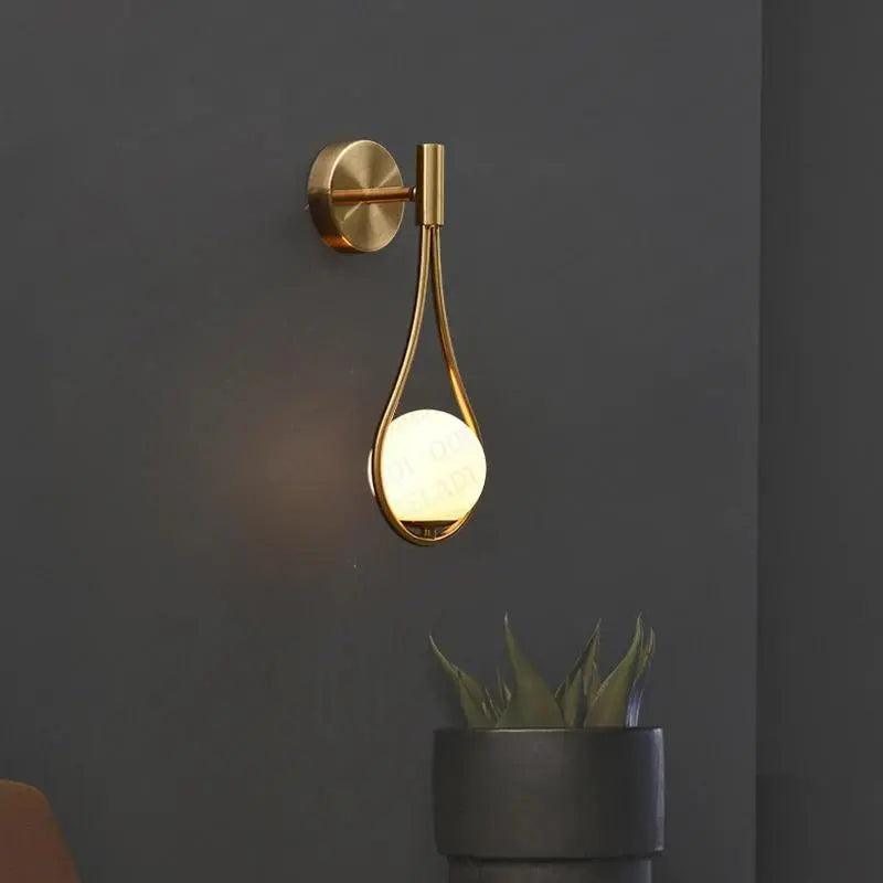 Wall Lamp Gold Black - FLORAN | Ambient Lighting