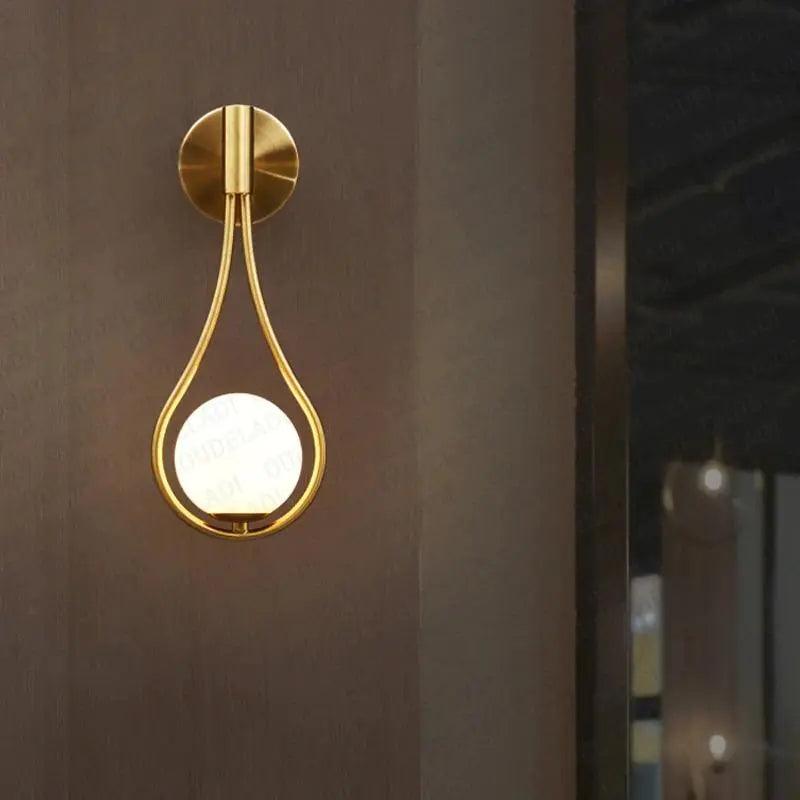 Wall Lamp Gold Black - FLORAN | Ambient Lighting