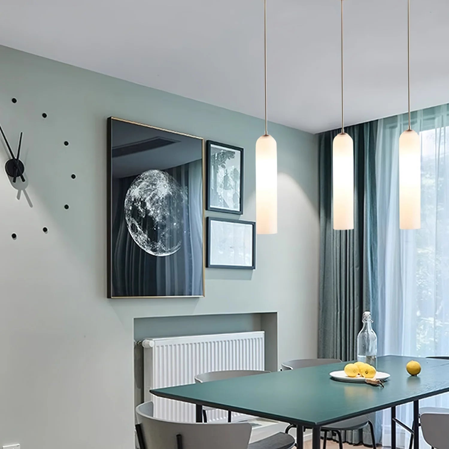 Hailie Minimalisme Métal Verre Suspensions Chambre à Coucher Salon