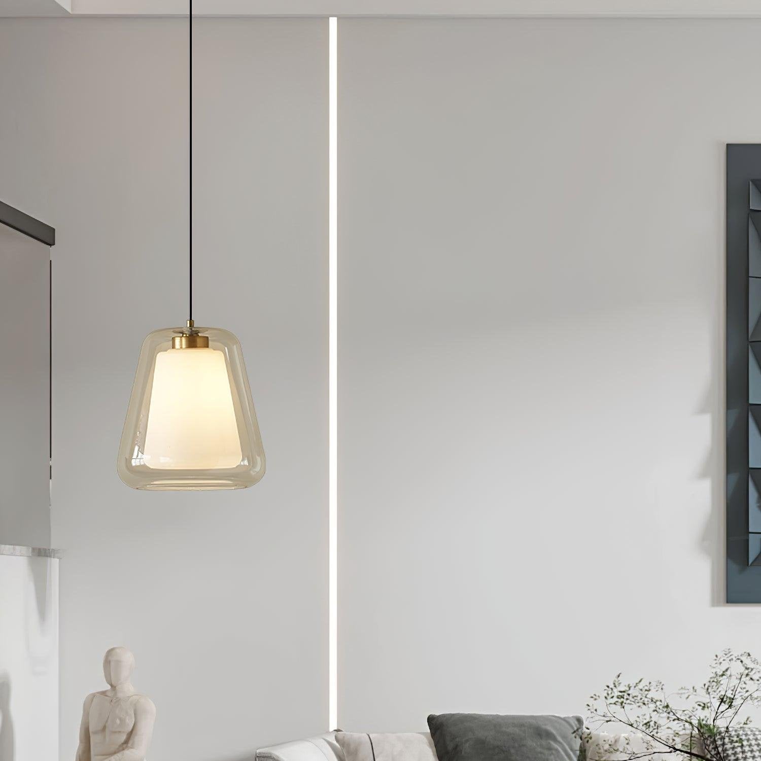 Pendant Light Glass Gold - XENITH | Luxury Lighting