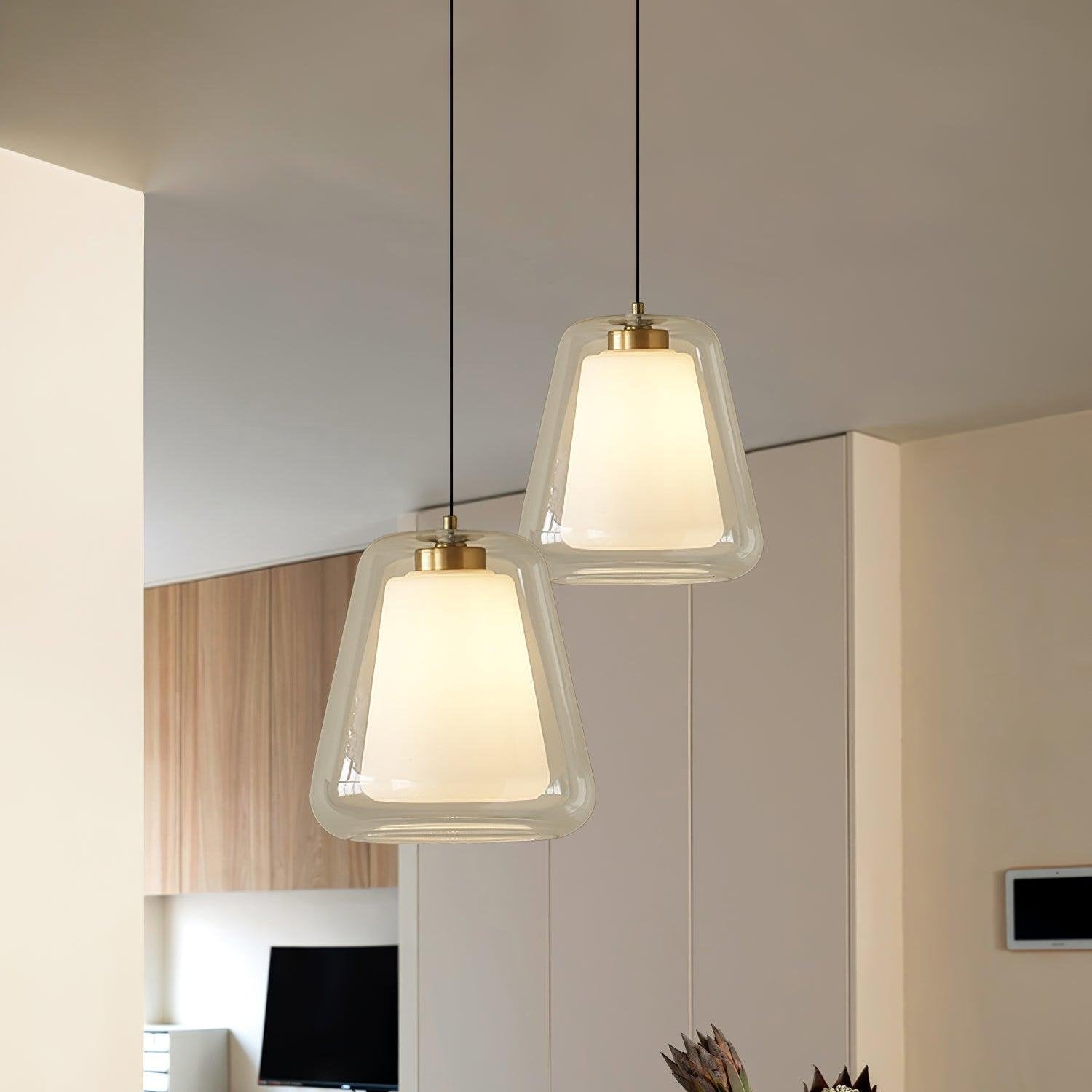 Pendant Light Glass Gold - XENITH | Luxury Lighting
