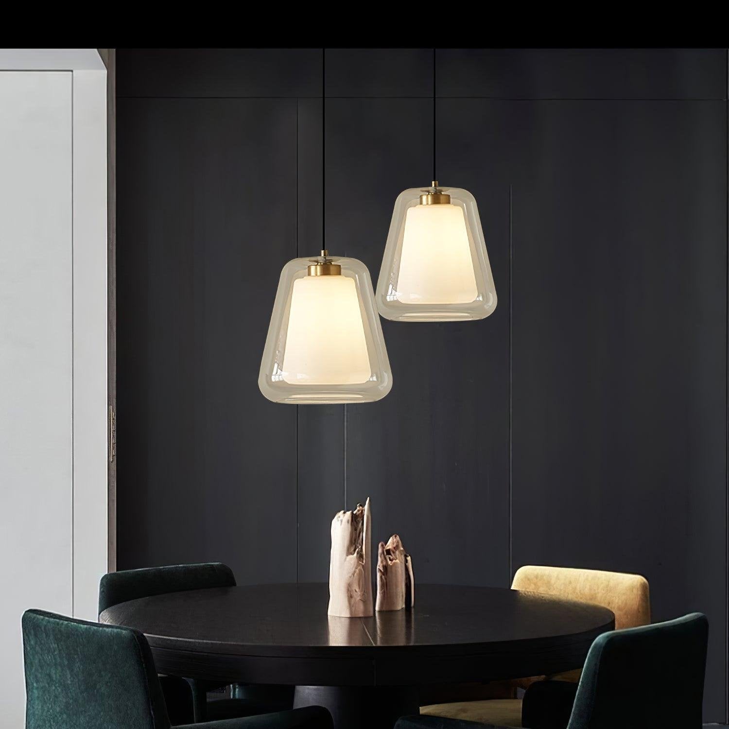 Pendant Light Glass Gold - XENITH | Luxury Lighting