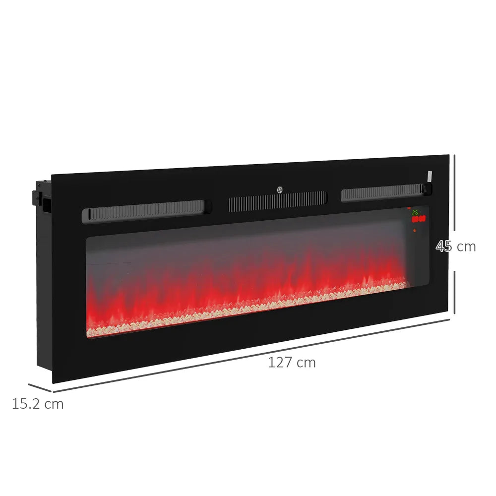 Electric Fireplace – 127cm Black | Warm & Stylish Home - Image 5