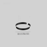 Pendant Light LED Black - VELOXA | Modern Elegance